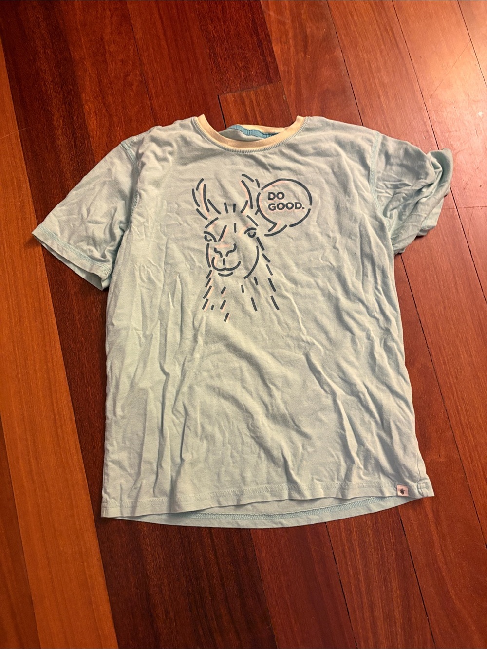 cotopaxi Light Blue Llama Graphic Short Sleeve Tee